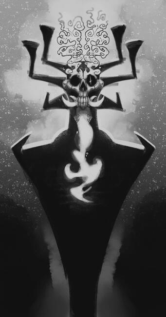 Samurai Jack's 'Aku' - Illustration. 2025